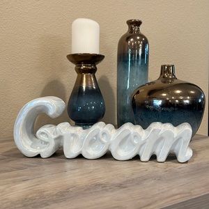 ‘Groom’ Table Decor